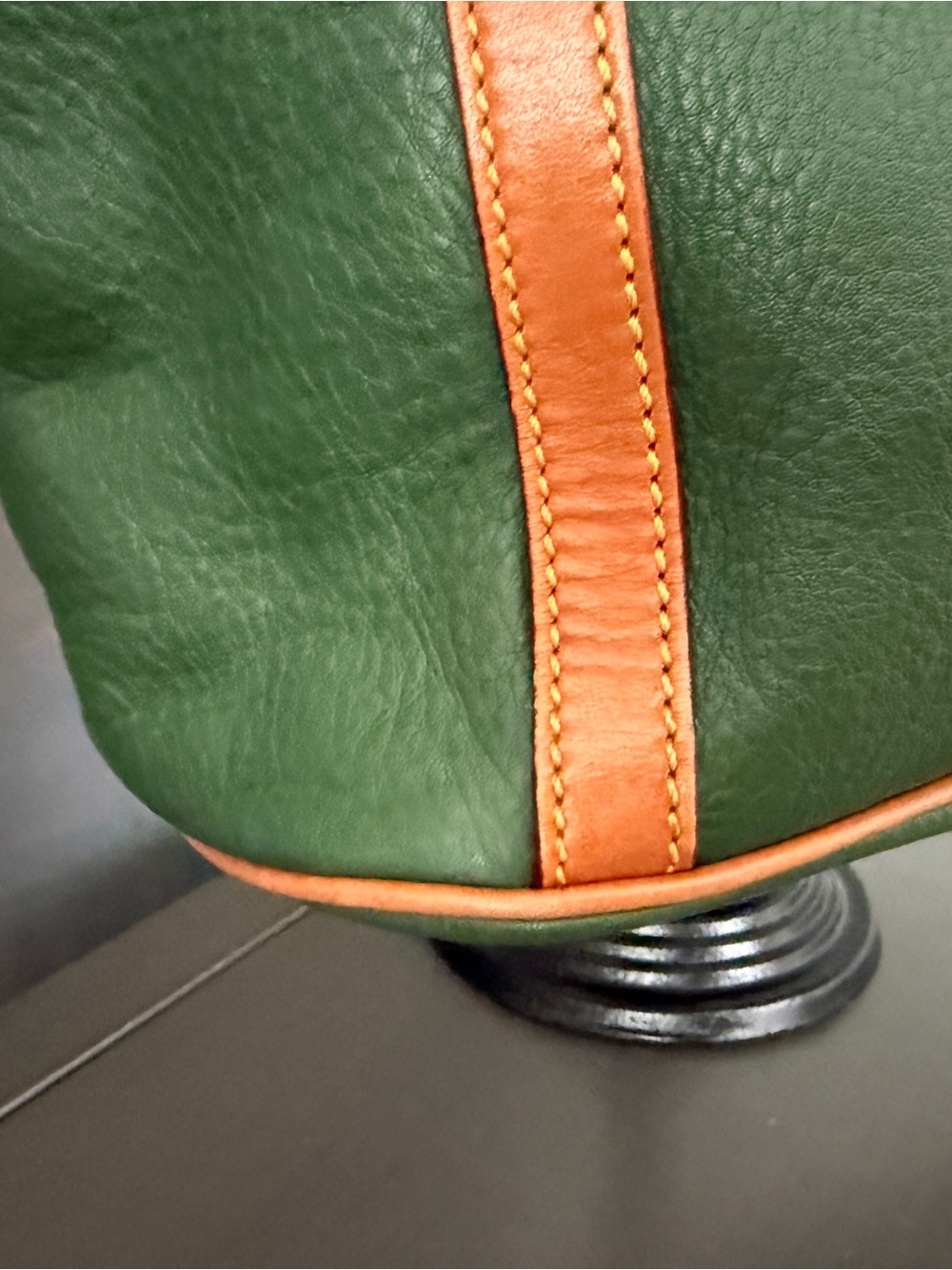 Dooney & Bourke Green Leather Satchel - Picture 6 of 11